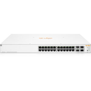 SWITCH DE 24 PUERTOS 1GBPS POE+ 370W 4SFP+ ARUBA IOn