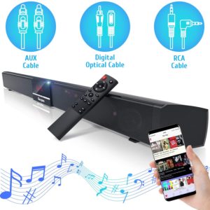 BARRA DE SONIDO DE 34 PULGADAS GEOYEAO CON SUBWOOFER INTERNO