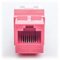 CONECTOR HEMBRA CAT 6 T568 A/B ROJO BELDEN