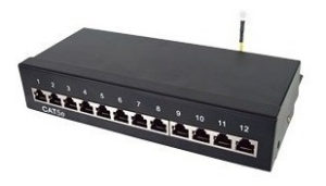 PATCH PANEL STP CAT5E DE 12 PUERTOS LINKED-PRO