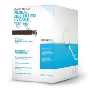 BOBINA DE CABLE UTP CAT5E GEL CLIMA EXTREMO 1000FT LINKED-PRO