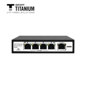 SWITCH ADMINISTRABLE DE 4 PUERTOS POE+ Y POE EXTENDER EPCOM TITANIUM