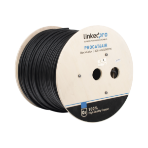 BOBINA DE CABLE UTP CAT6 23AWG AEREO 1000FT LINKED-PRO