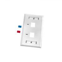 PLACA PARA PARED DE 2 PUERTOS LINKED-PRO