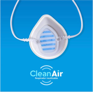 Respirador de PVC con filtro KN95
